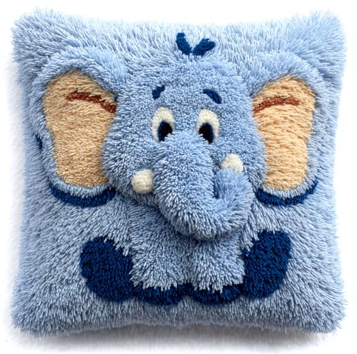 Taxpy Knüpfkissen Set Cartoon-Elefant 43X43Cm Knüpfkissen Set Für Anfänger Erwachsene Oder Kinder Zum Selber Knüpfen,Diy Knüpfteppich Knüpfpackung Taxpy Knüpfkissen Set Cartoon-Elefant 43X43Cm Knüpfkissen Set Für Anfänger Erwachsene Oder Kinder Zum Selber Knüpfen,Diy Knüpfteppich Knüpfpackung von Taxpy