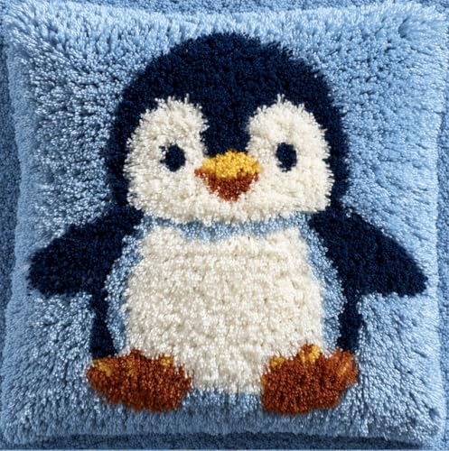 Taxpy Knüpfkissen Set Süßer Pinguin 43X43Cm Knüpfkissen Set Für Anfänger Erwachsene Oder Kinder Zum Selber Knüpfen,Diy Knüpfteppich Knüpfpackung Taxpy Knüpfkissen Set Süßer Pinguin 43X43Cm Knüpfkissen Set Für Anfänger Erwachsene Oder Kinder Zum Selber Knüpfen,Diy Knüpfteppich Knüpfpackung von Taxpy