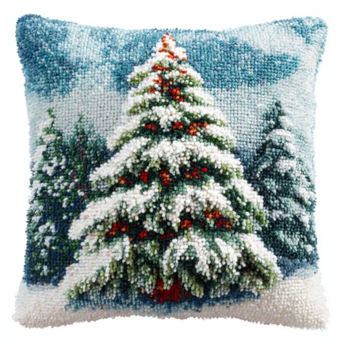 Taxpy Knüpfkissen Zum Selber Knüpfen Für Erwachsene Und Kinder,Weihnachten Weißer Schneebaum 43X43Cm Knüpfpackung Knüpfset Kissen - Tiermuster Zum Auswahl Taxpy Knüpfkissen Zum Selber Knüpfen Für Erwachsene Und Kinder,Weihnachten Weißer Schneebaum 43X43Cm Knüpfpackung Knüpfset Kissen - Tiermuster Zum Auswahl von Taxpy