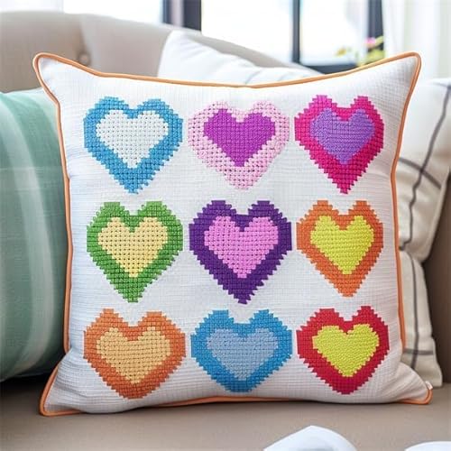 Taxpy Knüpfset Knüpfkissen Zum Selber Knüpfen Knüpfteppich Für Kinder Und Erwachsene Knüpfteppiche Sofakissenbezug Handgechte Kreuzstich Kreativ Set 43x43cm(Farbmuster Taxpy Knüpfset Knüpfkissen Zum Selber Knüpfen Knüpfteppich Für Kinder Und Erwachsene Knüpfteppiche Sofakissenbezug Handgechte Kreuzstich Kreativ Set 43x43cm(Farbmuster von Taxpy