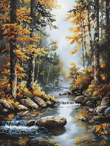 Taxpy Kreuzstich Set Vorgedruckt 11CT,Stickvorlagen für Erwachsene & Anfänger, DIY Stickpackung für kreative Home Deko,Wandbilder,Kissen & persönliche Geschenke,Waldlandschaft - 60x94cm Taxpy Kreuzstich Set Vorgedruckt 11CT,Stickvorlagen für Erwachsene & Anfänger, DIY Stickpackung für kreative Home Deko,Wandbilder,Kissen & persönliche Geschenke,Waldlandschaft - 60x94cm von Taxpy