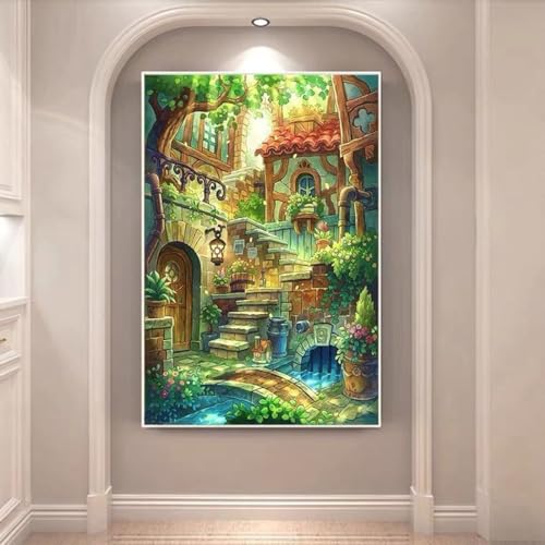 Taxpy Kreuzstich Stickpackungen Vorgedruckt, Gartenlandschaft,60X80Cm Bilder Stickerei Set Taxpy Kreuzstich Stickpackungen Vorgedruckt, Gartenlandschaft,60X80Cm Bilder Stickerei Set von Taxpy