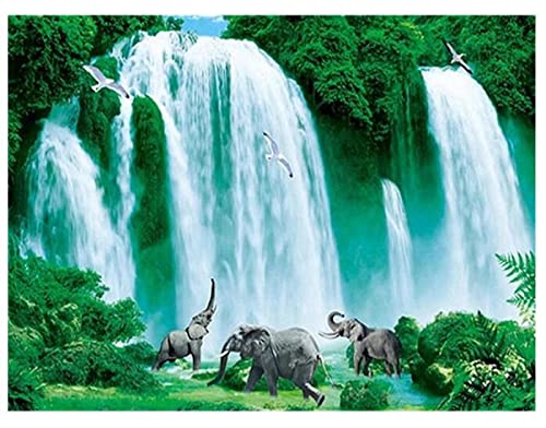 Taxpy Kreuzstich Stickpackungen Vorgedruckt, Wasserlösliche Leinwand Mit Wasserfall-Landschaft, 11 Karat Kreuzstich-Komplettset, Stickerei, Dmc-Fäden, Malerei Sticken Set Erwachsene Kreuzstich Bild,S Taxpy Kreuzstich Stickpackungen Vorgedruckt, Wasserlösliche Leinwand Mit Wasserfall-Landschaft, 11 Karat Kreuzstich-Komplettset, Stickerei, Dmc-Fäden, Malerei Sticken Set Erwachsene Kreuzstich Bild,S von Taxpy