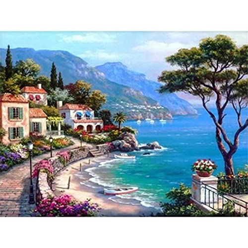 Taxpy Kreuzstich Stickpackungen Vorgedruckt Set Erwachsene, Landschaft Stadt Meer Bedruckte Wasserlösliche Leinwand 11Ct Kreuzstich-Diy-Stickmuster Dmc-Fäden Stickvorlagen Stickbilder Vorgedruckt Kre Taxpy Kreuzstich Stickpackungen Vorgedruckt Set Erwachsene, Landschaft Stadt Meer Bedruckte Wasserlösliche Leinwand 11Ct Kreuzstich-Diy-Stickmuster Dmc-Fäden Stickvorlagen Stickbilder Vorgedruckt Kre von Taxpy