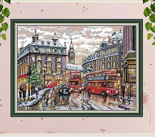 Taxpy Kreuzstich Stickpackungen Vorgedruckt Set Erwachsene, Street View-Muster, 30 X 40 Cm Vorgedruckt Kreuzstich Stickpackung Zum Sticken Starter Set Für Erwachsene Kinder Anfänger, Cross Stitch Taxpy Kreuzstich Stickpackungen Vorgedruckt Set Erwachsene, Street View-Muster, 30 X 40 Cm Vorgedruckt Kreuzstich Stickpackung Zum Sticken Starter Set Für Erwachsene Kinder Anfänger, Cross Stitch von Taxpy