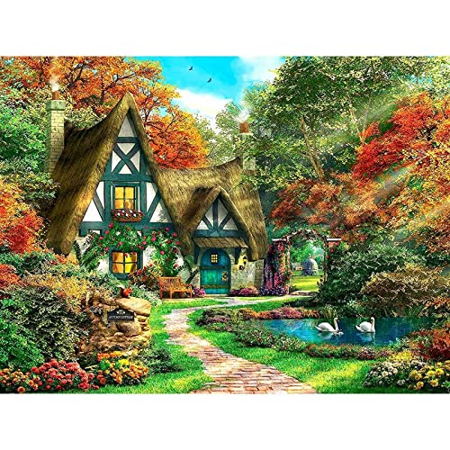Taxpy Malen Nach Zahlen Auf Leinwand, Berghaus, Zum Ausmalen, Landschaft, Ohne Rahmen, 40 X 50 Cm Malen Nach Zahlen Kits Für Erwachsene Anfänger, Creative Diy Digitales Ölgemälde Leinwand Taxpy Malen Nach Zahlen Auf Leinwand, Berghaus, Zum Ausmalen, Landschaft, Ohne Rahmen, 40 X 50 Cm Malen Nach Zahlen Kits Für Erwachsene Anfänger, Creative Diy Digitales Ölgemälde Leinwand von Taxpy