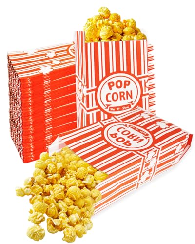 TayBong Popcorn Tüten, 150 Stück, Rot-Weiß, 9 x 6 x 21 cm, Wegwerfbar, Papiertüten, Kopffalt, Stand-up, Ideal für Kino, Partys & mehr TayBong Popcorn Tüten, 150 Stück, Rot-Weiß, 9 x 6 x 21 cm, Wegwerfbar, Papiertüten, Kopffalt, Stand-up, Ideal für Kino, Partys & mehr von TayBong