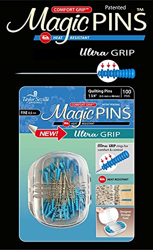 Taylor Seville Magic Pins - Ultra Grip Quilting Fine-Blue 100/Pkg von Taylor Seville Originals