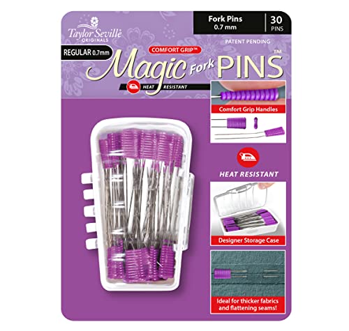 Taylor Seville Originals - Taylor Seville Originals Komfort Griff Hitze Beständig Regulär (0.7mm) Gabel Magic Pins - 30 Stücke von Taylor Seville