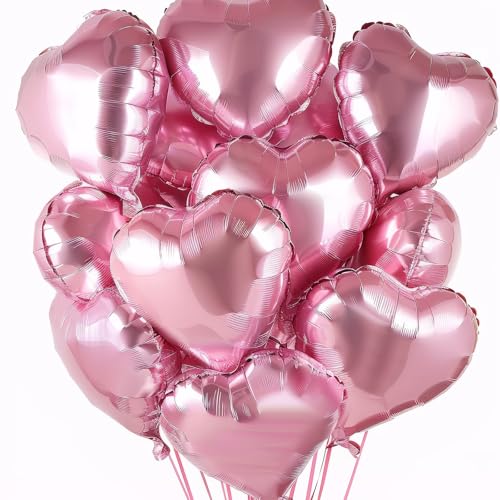 Tayuvira 25 Stück Herz Folienballon Rosa18 Zoll,Valentinstag Luftballons,Love Valentinstag Dekoration,Herzluftballons,Heliumballon Herzen,folienballon herz für Geburtstag Hochzeit Valentinstag Party Tayuvira 25 Stück Herz Folienballon Rosa18 Zoll,Valentinstag Luftballons,Love Valentinstag Dekoration,Herzluftballons,Heliumballon Herzen,folienballon herz für Geburtstag Hochzeit Valentinstag Party von Tayuvira