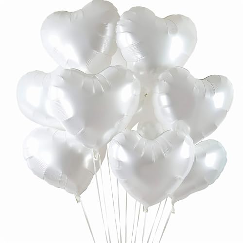 Tayuvira 25 Stück Herz Folienballon Weiß18 Zoll,Valentinstag Luftballons,Love Valentinstag Dekoration,Herzluftballons,Heliumballon Herzen,folienballon herz für Geburtstag Hochzeit Valentinstag Party Tayuvira 25 Stück Herz Folienballon Weiß18 Zoll,Valentinstag Luftballons,Love Valentinstag Dekoration,Herzluftballons,Heliumballon Herzen,folienballon herz für Geburtstag Hochzeit Valentinstag Party von Tayuvira