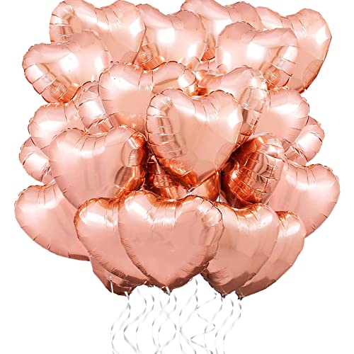 Tayuvira 25 Stück Herz Folienballon Roségold 18 Zoll,Valentinstag Luftballons,Love Valentinstag Dekoration,Heliumballon Herzen,folienballon herz für Geburtstag Hochzeit Valentinstag Party Tayuvira 25 Stück Herz Folienballon Roségold 18 Zoll,Valentinstag Luftballons,Love Valentinstag Dekoration,Heliumballon Herzen,folienballon herz für Geburtstag Hochzeit Valentinstag Party von Tayuvira