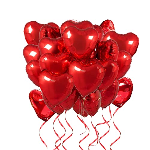 Tayuvira 25 Stück Herz Folienballon Rot 18 Zoll,Valentinstag Luftballons,Love Valentinstag Dekoration,Herzluftballons,Heliumballon Herzen,folienballon herz für Geburtstag Hochzeit Valentinstag Party Tayuvira 25 Stück Herz Folienballon Rot 18 Zoll,Valentinstag Luftballons,Love Valentinstag Dekoration,Herzluftballons,Heliumballon Herzen,folienballon herz für Geburtstag Hochzeit Valentinstag Party von Tayuvira