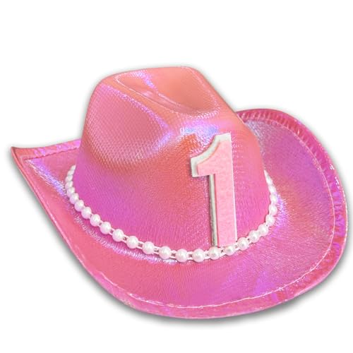 Tbay Cowboyhut zum 1. Geburtstag, rosa Mädchen, Cowgirl-Party-Dekorationen, Hut, Glitzer, erste Rodeo-Geburtstagsparty, Krone für Western-Baby, Kleinkind, Disco, Cowgirl, Babyparty, Dekorationen Tbay Cowboyhut zum 1. Geburtstag, rosa Mädchen, Cowgirl-Party-Dekorationen, Hut, Glitzer, erste Rodeo-Geburtstagsparty, Krone für Western-Baby, Kleinkind, Disco, Cowgirl, Babyparty, Dekorationen von Tbay