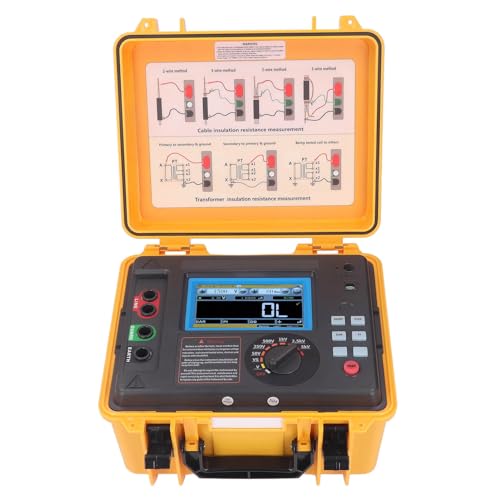 Hochspannungs -Isolationsbeständigkeitsmesser mit Genauem Erdmodus -Testen Klemme Kit Ohmmetern (EU-Stecker) von Tbest