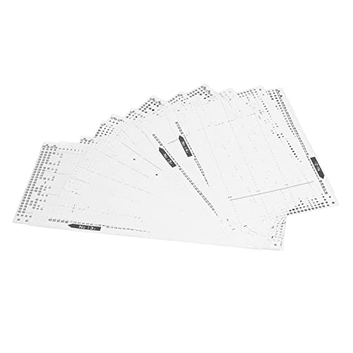 TBEST -WEVEING -WEAVING -Werkzeuge und -Accessoires, 15 -pcs -Strickmaschinen -Punchkarte Reiche Stil Weiche Langlebige Plastik -Strick -Blütenkarte für KH868 KH860 KH881 KH891 KH892 TBEST -WEVEING -WEAVING -Werkzeuge und -Accessoires, 15 -pcs -Strickmaschinen -Punchkarte Reiche Stil Weiche Langlebige Plastik -Strick -Blütenkarte für KH868 KH860 KH881 KH891 KH892 von Tbest