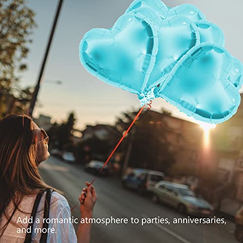 Tbest 10pcs Festliche Aluminiumpapierballons, Sichere Siegel mit Leuchtenden Farben, Ideal für Innenausstattung und Partyfeiern (Feney Blue) von Tbest