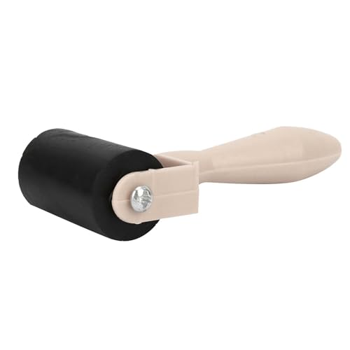 Tbest Druckgrafik Brayer Tinte Roller für Kunststempelwerkzeug Druckvorräte Modellierungswerkzeug für Kunstbegeisterte, 3,5 Cm Kunststoffgriff Gummiwalze für Malwerkzeuge (klar) von Tbest