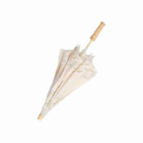 Tbest Einzigartige Handspitzenblume Stickerei Parasol, Hochzeitsfotografie Accessoire (L für Größe 41-47) von Tbest