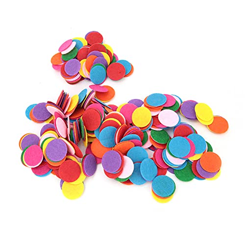 Tbest Filzpunkte Farbenfrohe Farbenfrohe Filzkreise mit Tisch Sprinklt Party Dekoration Empfunden DIY Ary Filz -Roun -Dekoration Spüre Roun Ary, Filzrunte Pad Sprinkles Party mit Tischdekoration DIY von Tbest
