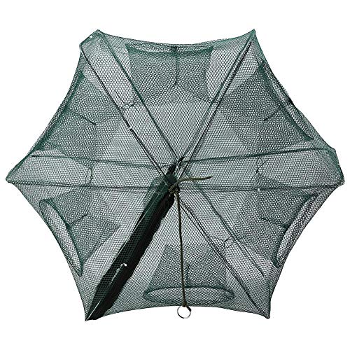 Tbest Fischfalle,Fisch Falle,Fischreuse,6/12 Löcher T Faltbare Netz Automatische Fischnetz Garnelenkäfig Ele Flusskrebse Kben Köder Cast Mesh Net Nylon Faltbare Kbenfischfalle Ca von Tbest