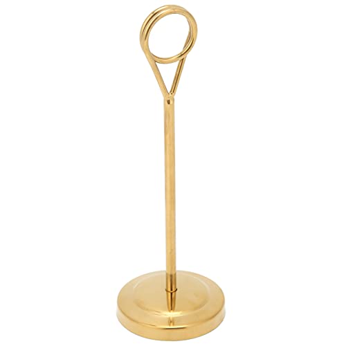 Tbest Mehrzweck -Karteninhaber, Metal -Tischtop, Ideal für Büro, Hochzeitsfeier, mit Nicht Schlechten Names Karten Clips, Funktionen des Menüs und des Reservierten Kartenhalters (S) von Tbest
