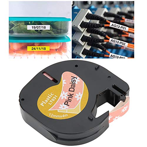 Tbest Netter Daisy -Thermalpapier -Etikettenband, 12 mm von Tbest