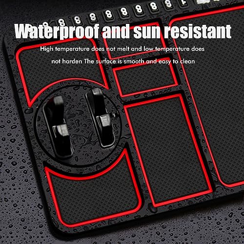 Tbest Non -Slip -Armaturenbrettmatte Mobiltelefonhalter Universal Silicon Aufbewahrungspolsterauto -Armaturenbrett für Cars Trucks SUVS Rot Schwarz Blau (BLUE) von Tbest