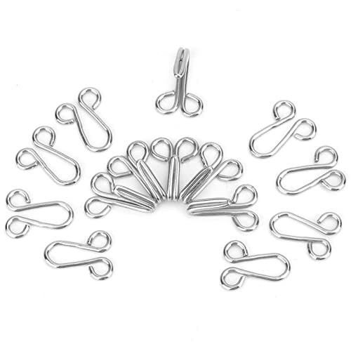 Tbest Pelzbedeckungs -Haken -Befestigungselemente Exquisite Metallunterwäsche Haken für Pullover über Mantel 10 PCs (Fix) von Tbest
