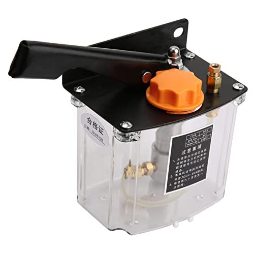 Tbest Pumpe Schmiermittelhandbuch Pumpe Schmierpumpe Lhandbetriebes Schmierung 4mm Schmierpumpe, 5l Manual Lhandbetriebene 650 Ccm für CNC-Werkzeug von Tbest