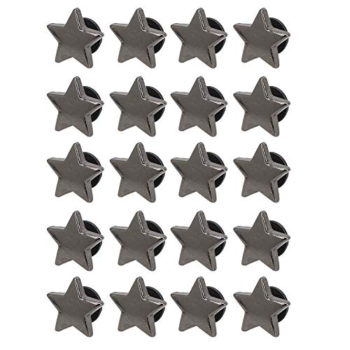 Tbest Stern Geformte Knopfkartenknopf Schöne Dekoration Kleidung Dekoration Accessoires Pack von 20 (Farbe Flachpistole) von Tbest