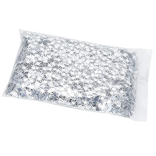 Tbest TBEST Confetti, 1 Packstern -Pailletten 8 -pointierte Glitzer Dekorative Krümel Pvc L Diy Schmücken Aapsiser (SILVER) von Tbest