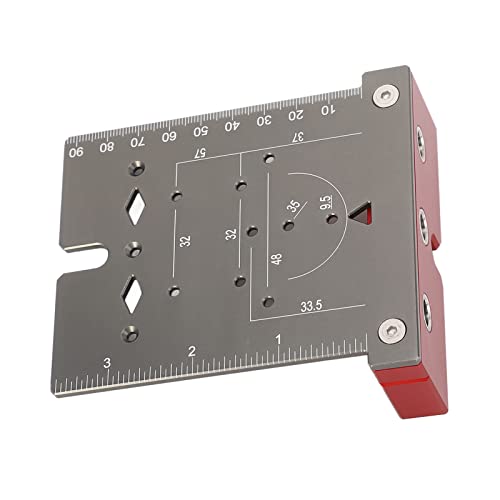 Tbest TBEST JIG -Zubehör, Scharnierholzbearbeitungsloch -Sägen Kit Opener Handwerkzeug 3 in 1 Spleißplatten Stanzfixer 35 Mm von Tbest