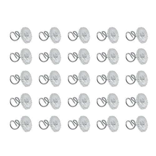 Tbest Tapisserie Drehstifte 30/50pcs Reparieren Herbstpositionen und Vorhänge für DIY -Kunsthandwerk Transparente Runde Stifte für Sofa -Stuhl und Sofa von (30PCS) von Tbest