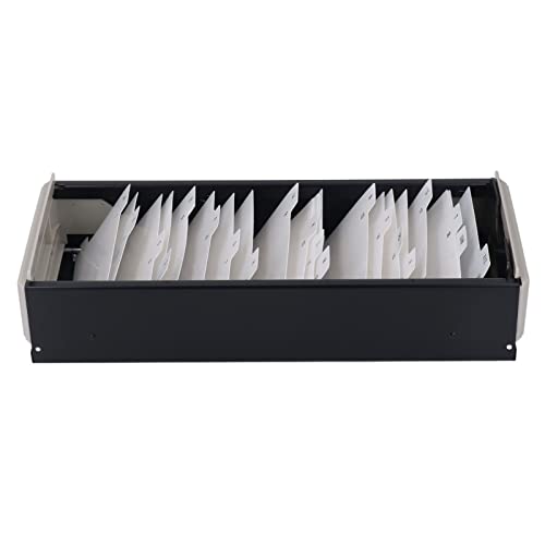 Tbest Unterstützung für Eisernen und Langlebige Bühne und Kunststoff, Kartendatei Box A Bis Z für 800 Besuche (BLACK) von Tbest