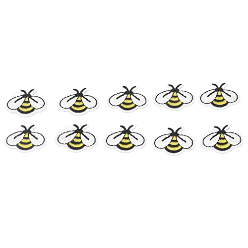 Tbeste Andere Näh- und Stickereien, 10pcs Kleine Biene Patch Bienenform Bügel süß von Tbest