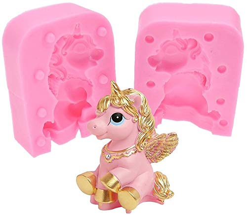 3D-Einhorn-Kerzenform – Einhorn-Silikonform für handgefertigten Fondant, Blütenpaste, Seife, Badebombe, Lotion-Bar, Gips, Polymerton 3D-Einhorn-Kerzenform – Einhorn-Silikonform für handgefertigten Fondant, Blütenpaste, Seife, Badebombe, Lotion-Bar, Gips, Polymerton von Tbrand