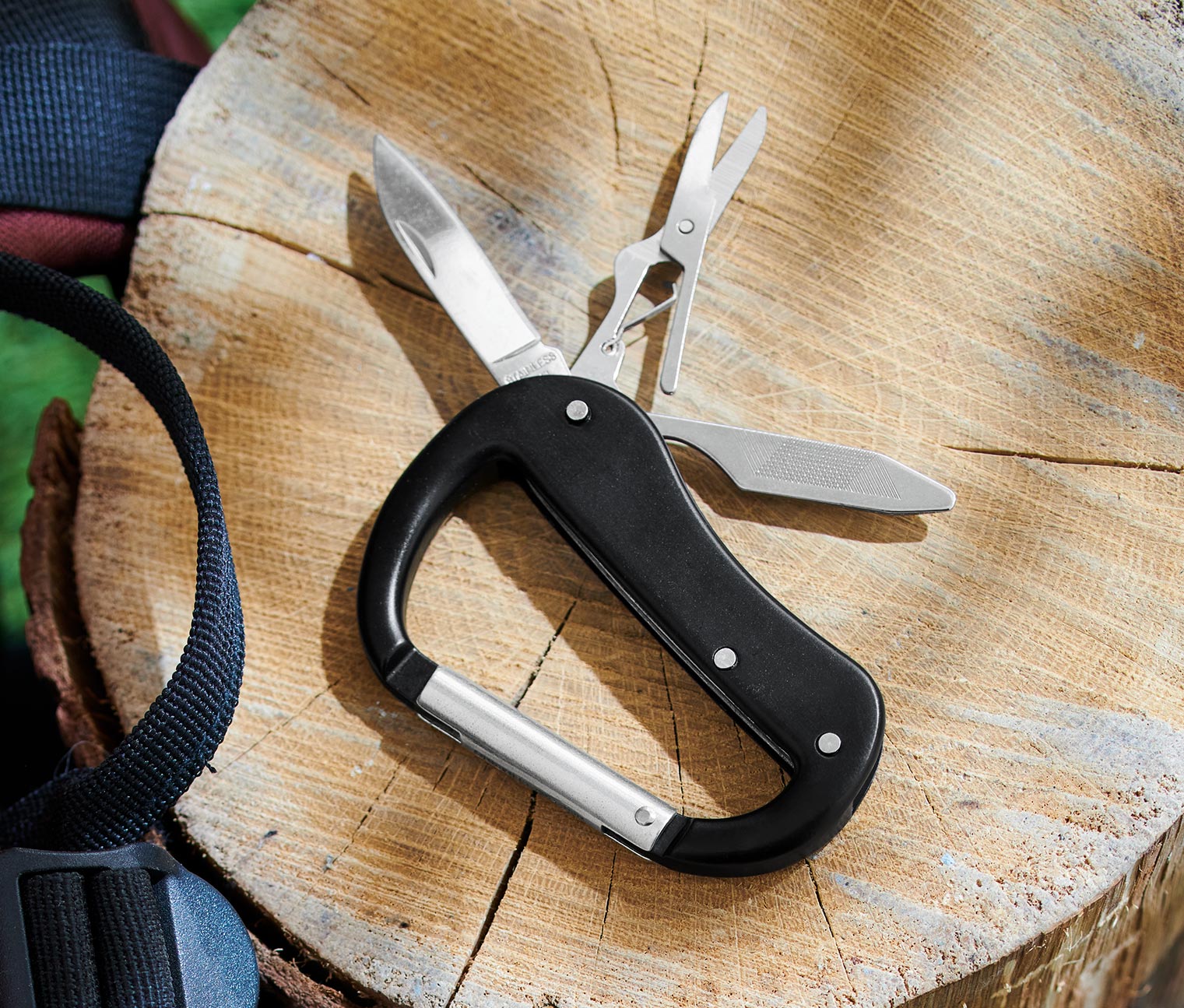Tchibo - 5-in-1-Karabiner-Multitool - silber Tchibo - 5-in-1-Karabiner-Multitool - silber von Tchibo