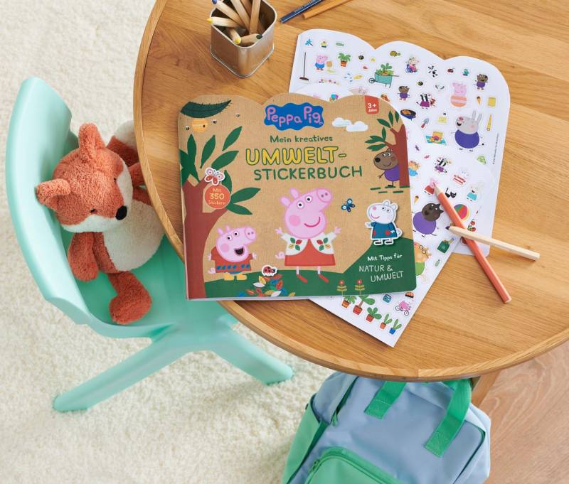 Buch »Peppa Pig ‒ mein kreatives Umwelt-Stickerbuch« von Tchibo