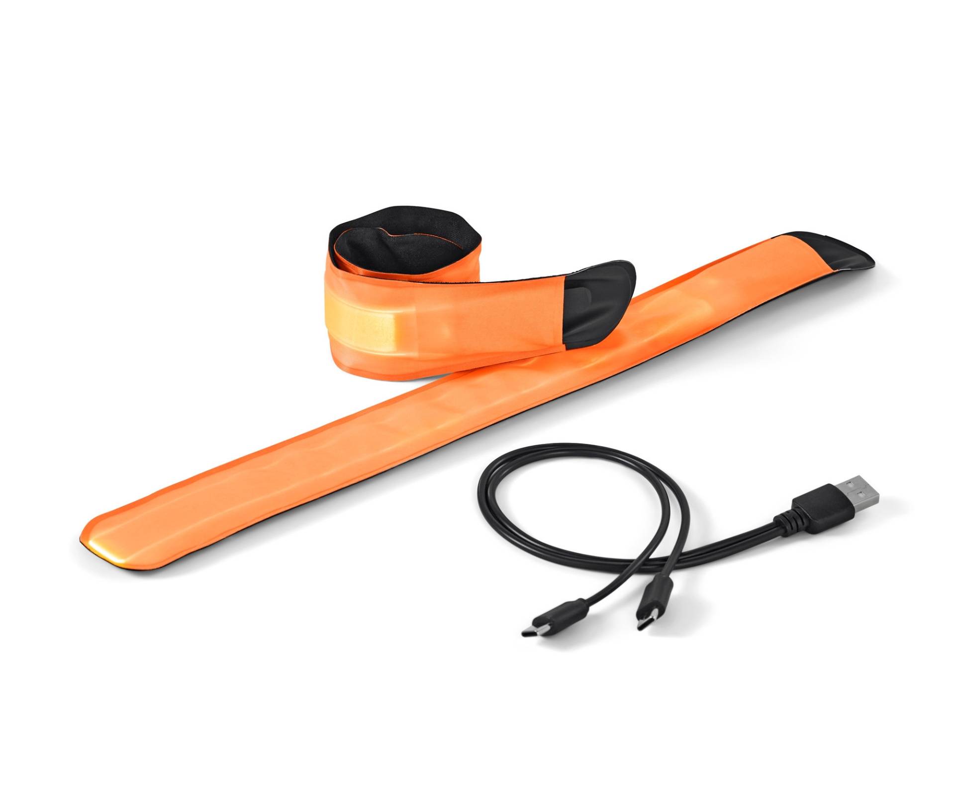 Tchibo - 2 LED-Schnappbänder mit USB - orange von Tchibo