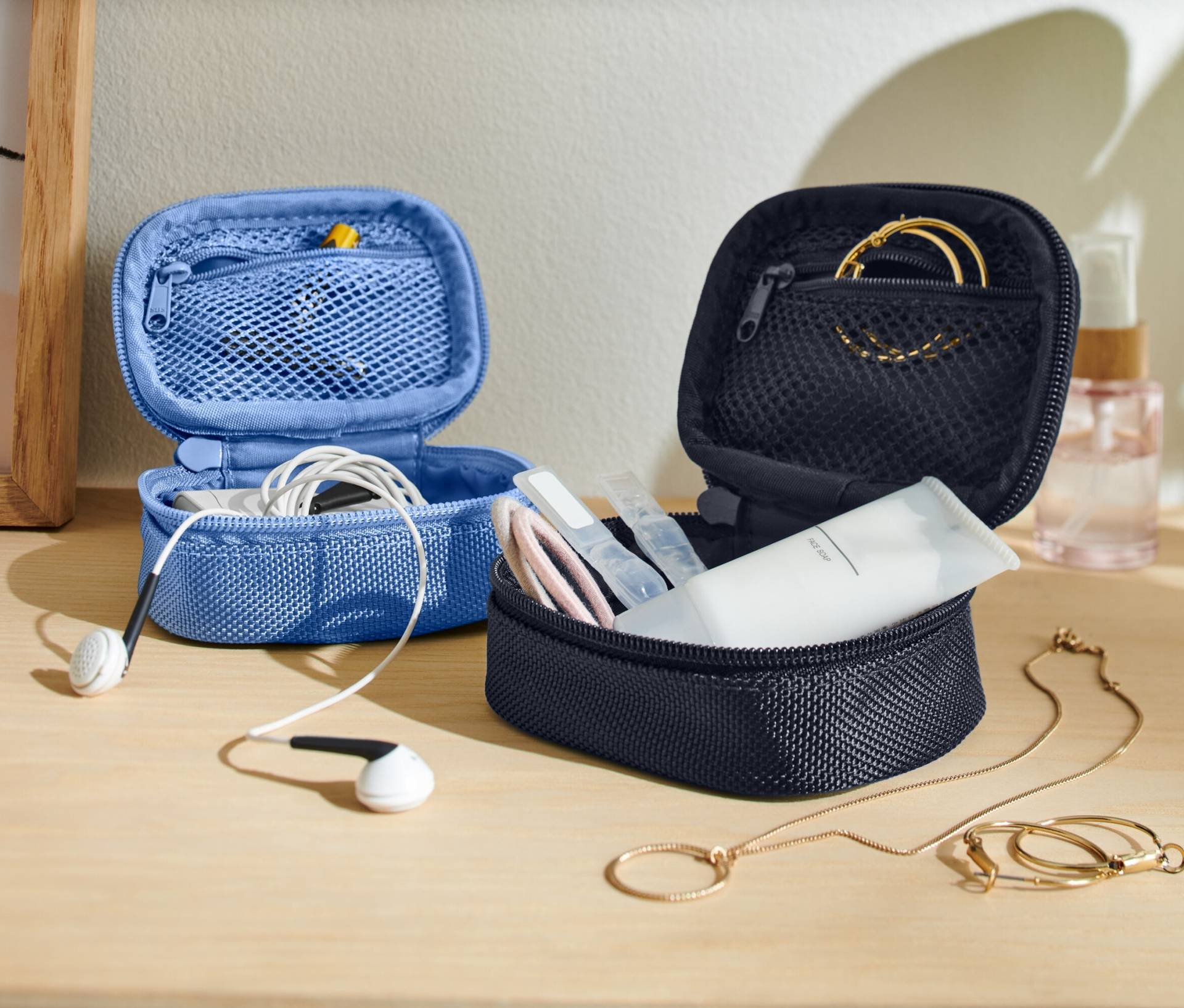 Tchibo - 2 Mini-Reise-Ordnungstaschen - dunkelblau von Tchibo