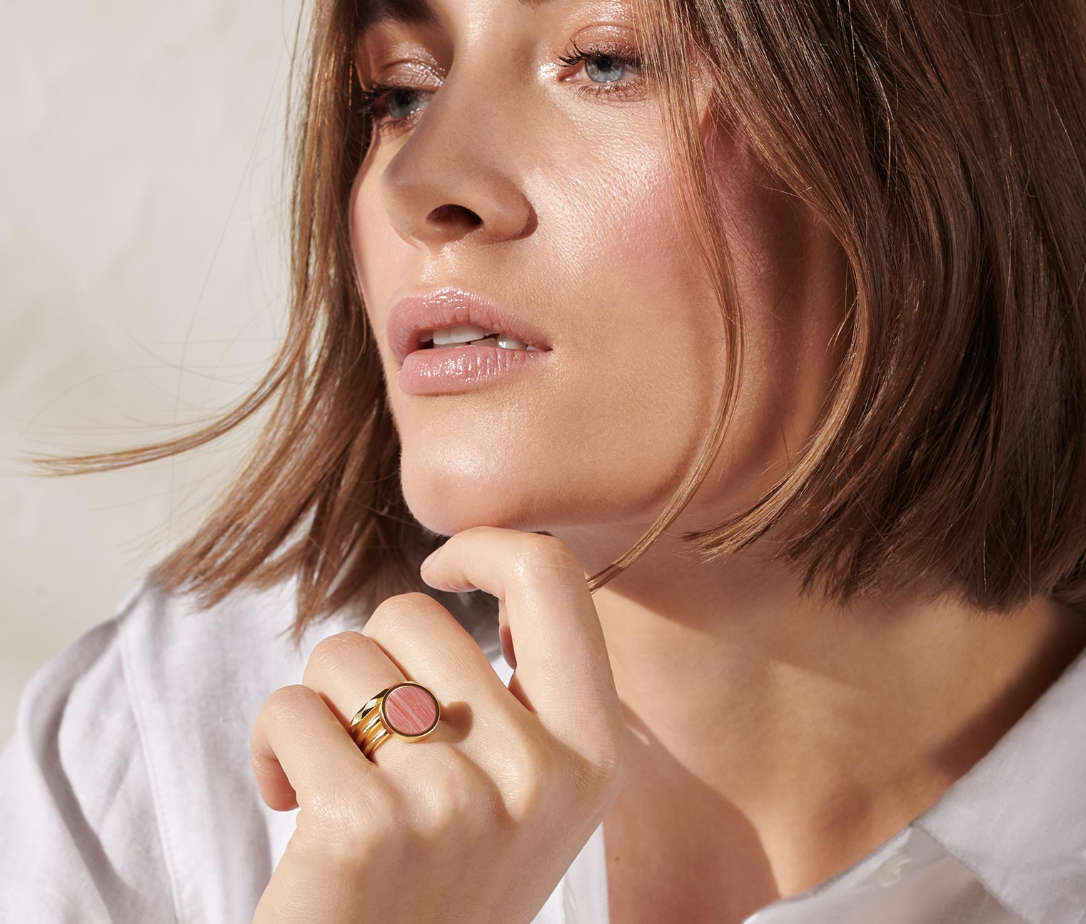Tchibo - 3er-Ring-Set - Damen - Gr. 19 - gold von Tchibo