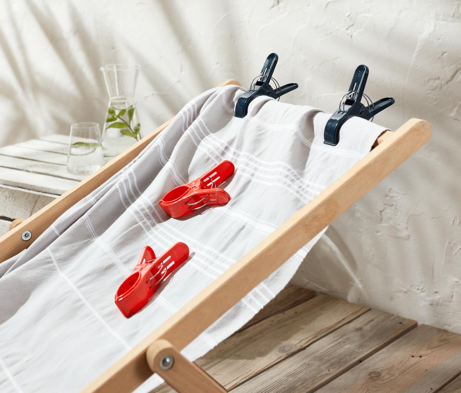 Tchibo - 4 Handtuchclips - dunkelblau Tchibo - 4 Handtuchclips - dunkelblau von Tchibo