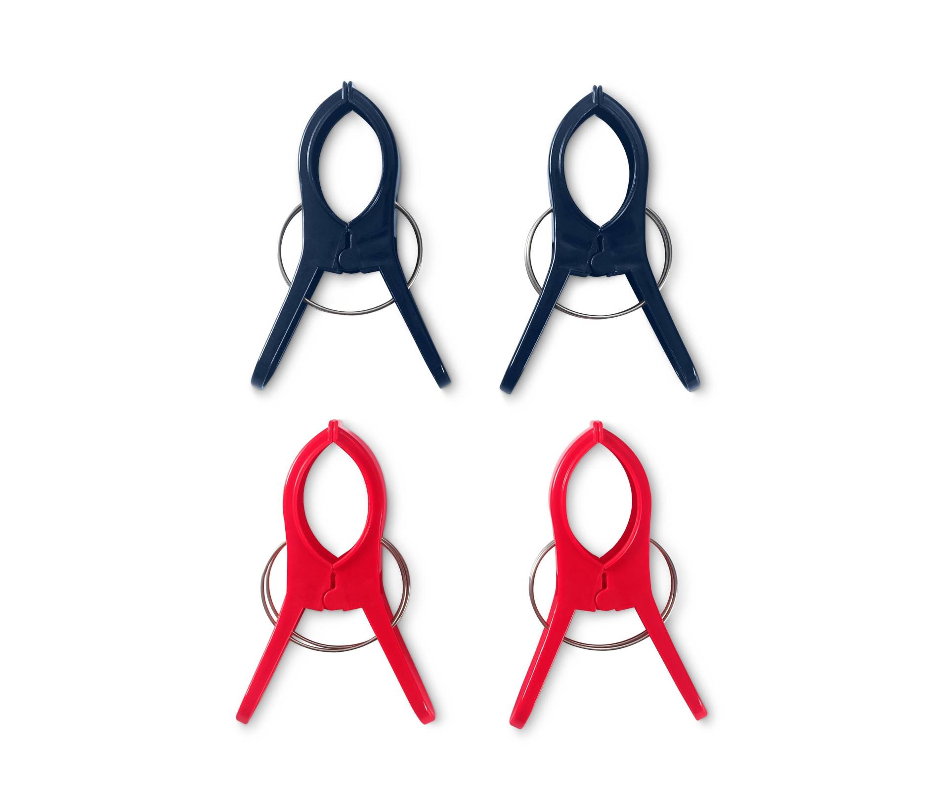 Tchibo - 4 Handtuchclips - dunkelblau Tchibo - 4 Handtuchclips - dunkelblau von Tchibo