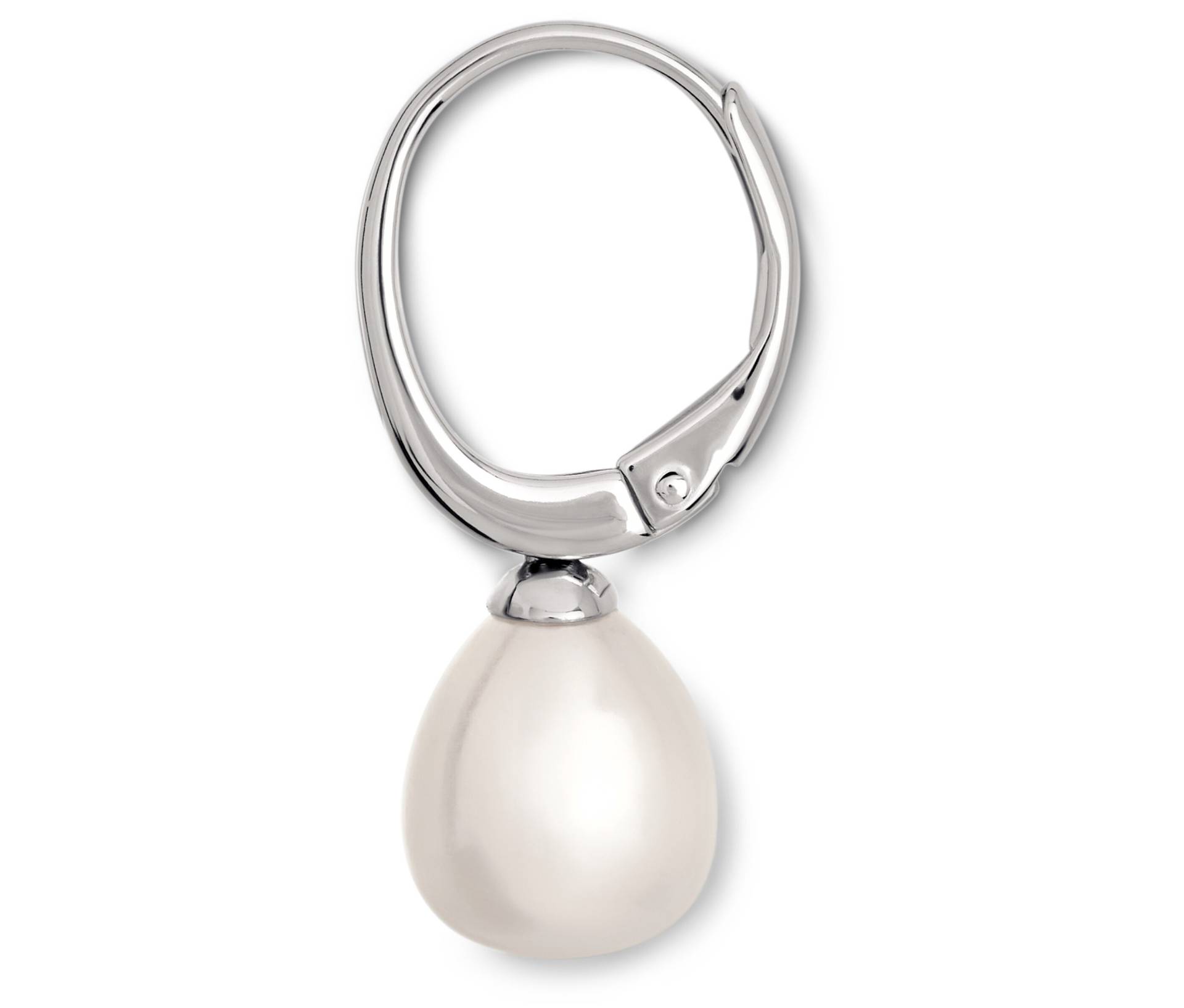 Tchibo - 925 Silber Creolen mit Süßwasserzuchtperle - silber von Tchibo