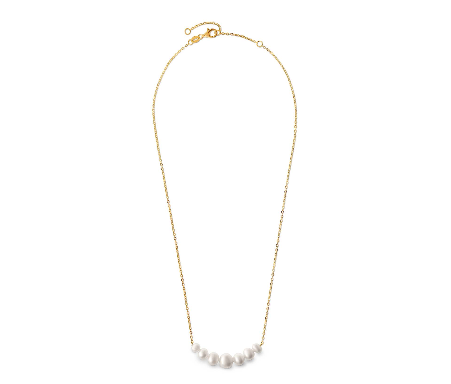 Tchibo - 925 Silber Kette Perlenverlauf - weiß von Tchibo