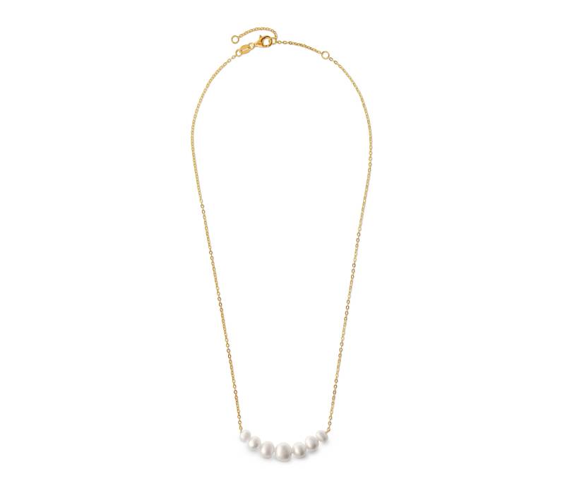 Tchibo - 925 Silber Kette Perlenverlauf - weiß von Tchibo