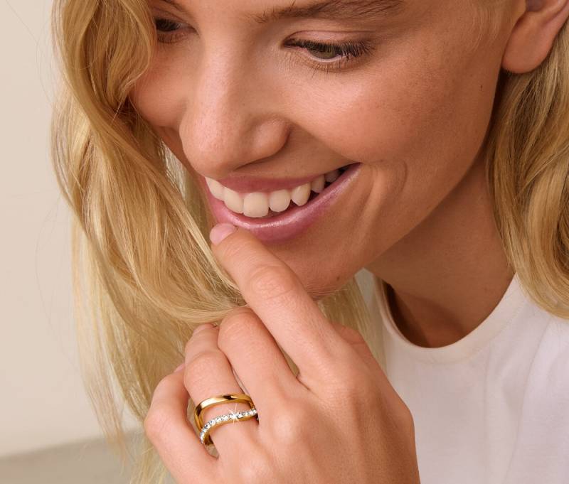 Tchibo - Armband Toggle mit Kristallbesatz - weiß von Tchibo