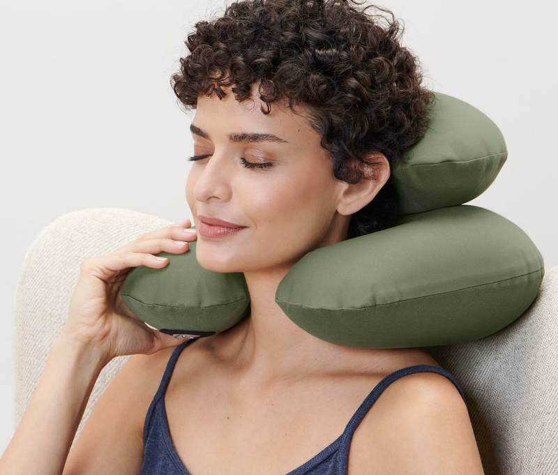 Tchibo - Aufblasbares Nackenkissen - khaki von Tchibo