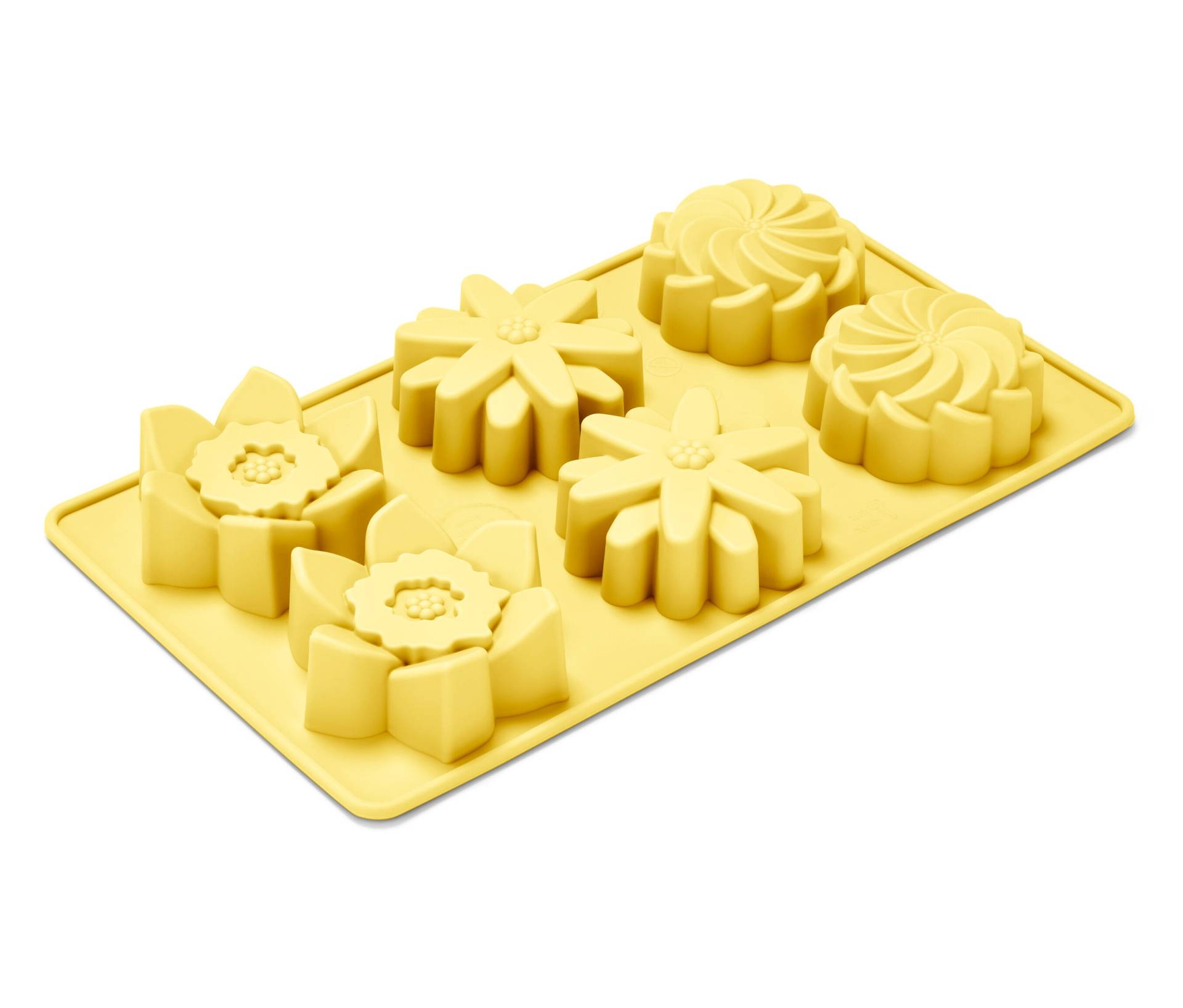 Tchibo - Backform »Blüten« - gelb von Tchibo